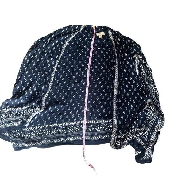 The Loft Navy & White Floral Kimono One Size - Picture 6 of 7